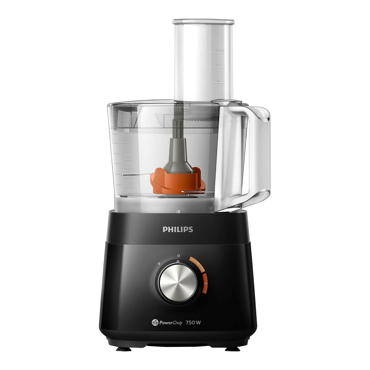 Philips 750W 2Speed Food Processor Black and Clear 1.5 Liter HR7302/90